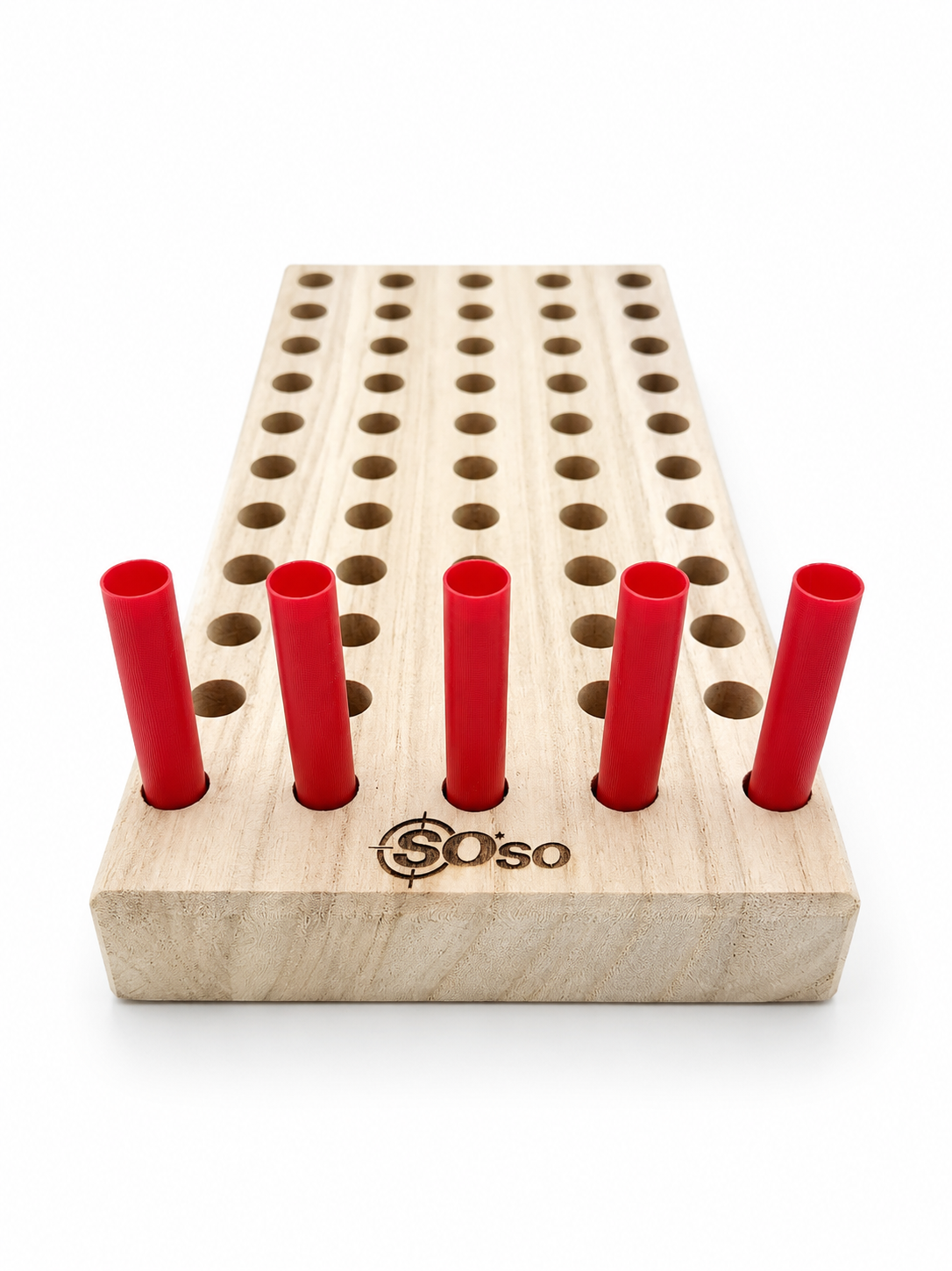 410Gauge Shotgun Shell Reloading Tray –CNCPrecision Cut Paulownia Wood (50-Slot)