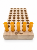 20Gauge Shotgun Shell Reloading Tray –CNCPrecision Cut Paulownia Wood (50-Slot)