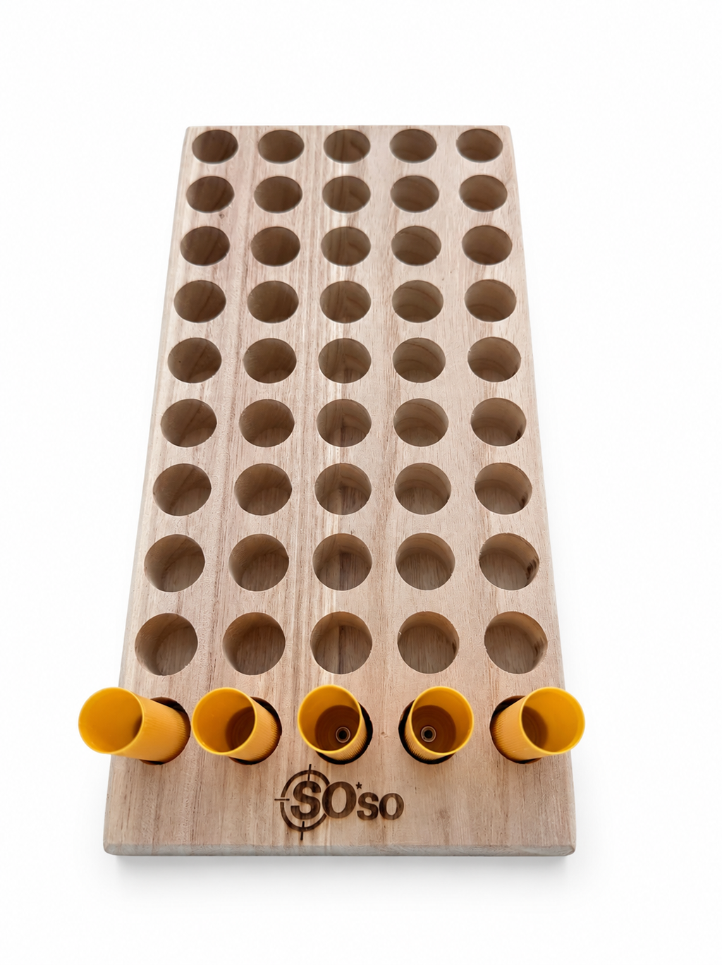 20Gauge Shotgun Shell Reloading Tray –CNCPrecision Cut Paulownia Wood (50-Slot)
