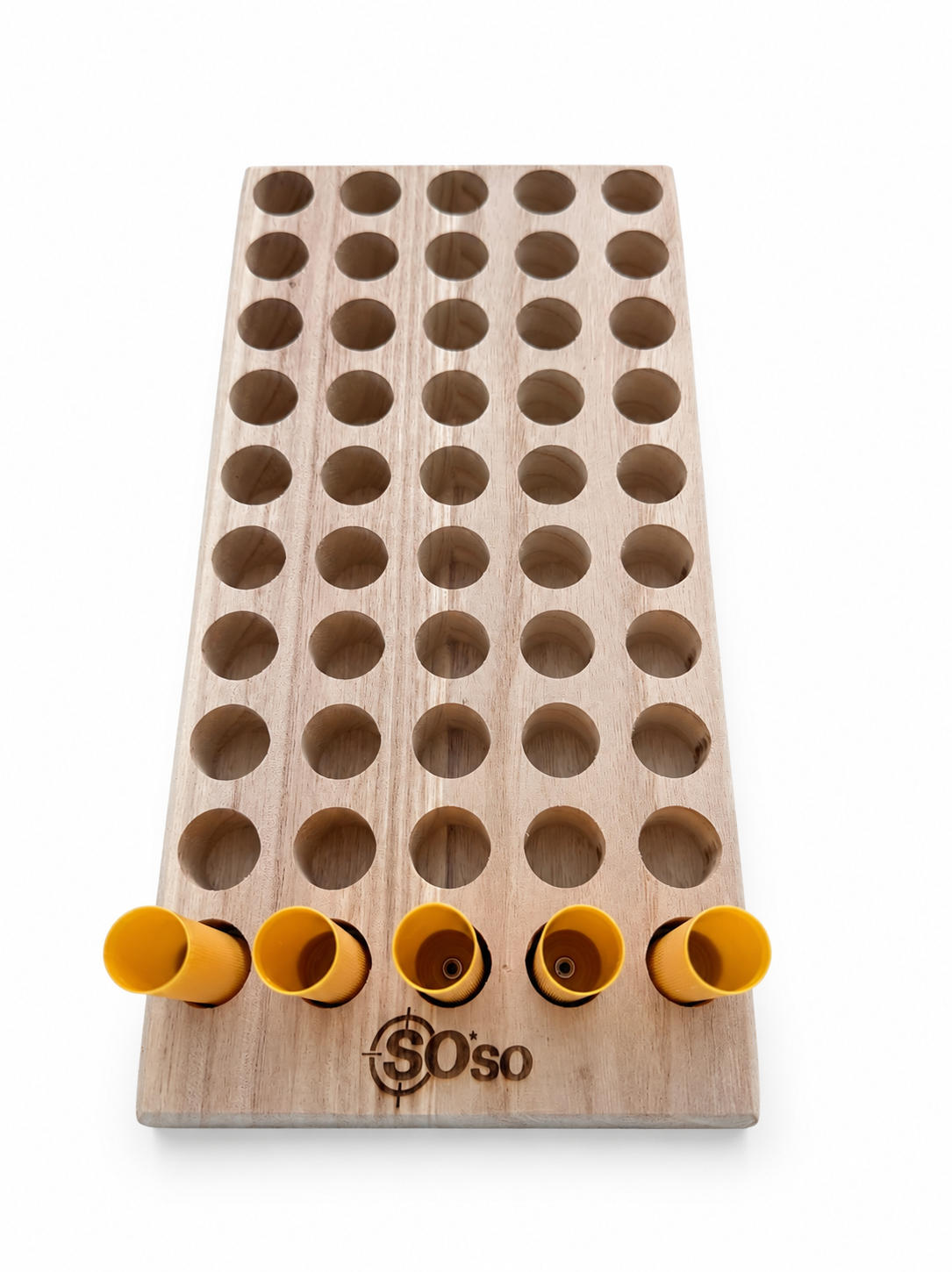 20Gauge Shotgun Shell Reloading Tray –CNCPrecision Cut Paulownia Wood (50-Slot)