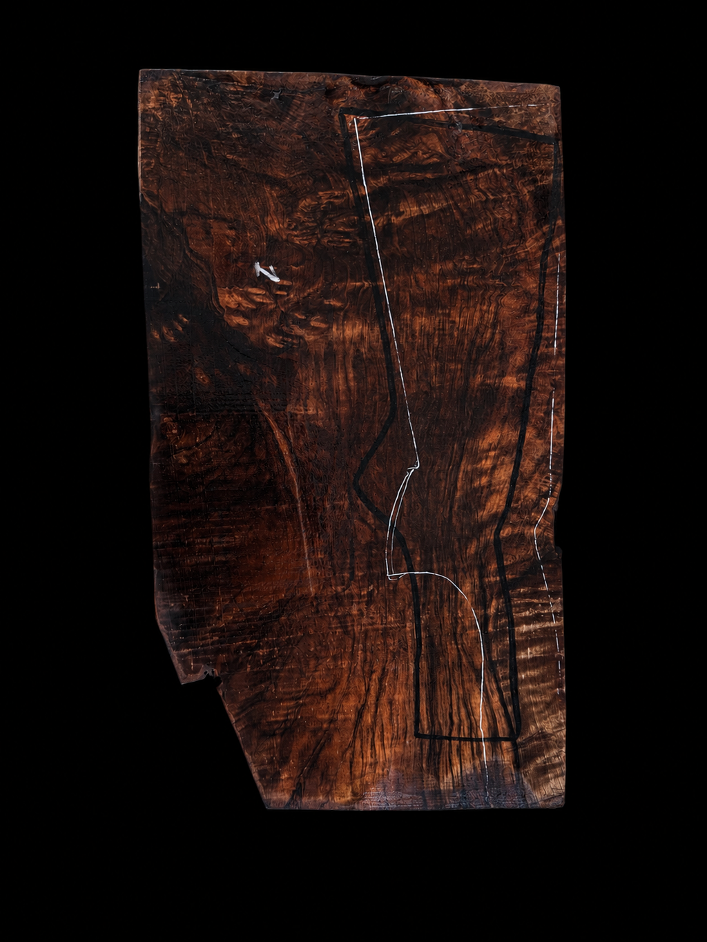 Turkish walnut gun stock blank for shotguns